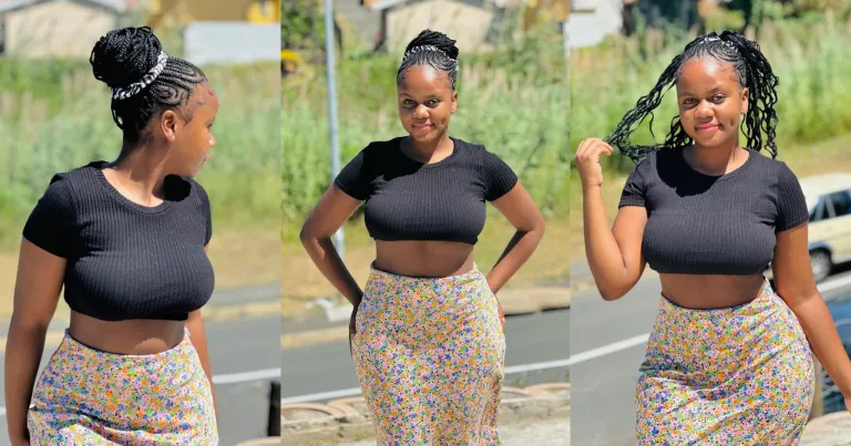 “Little Something to get you through your day this Sunday”- Beautiful Ebony Girl dazzles, Gives Free Show.(Photos)