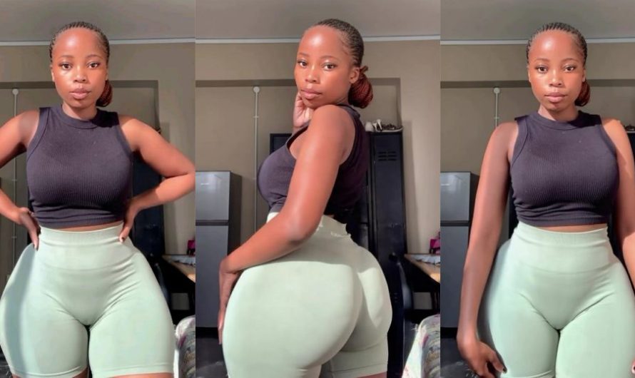 “Me right infront of your Door 10pm, State your immediate Reaction”-South African Ebony lady ask her fans.(Video)